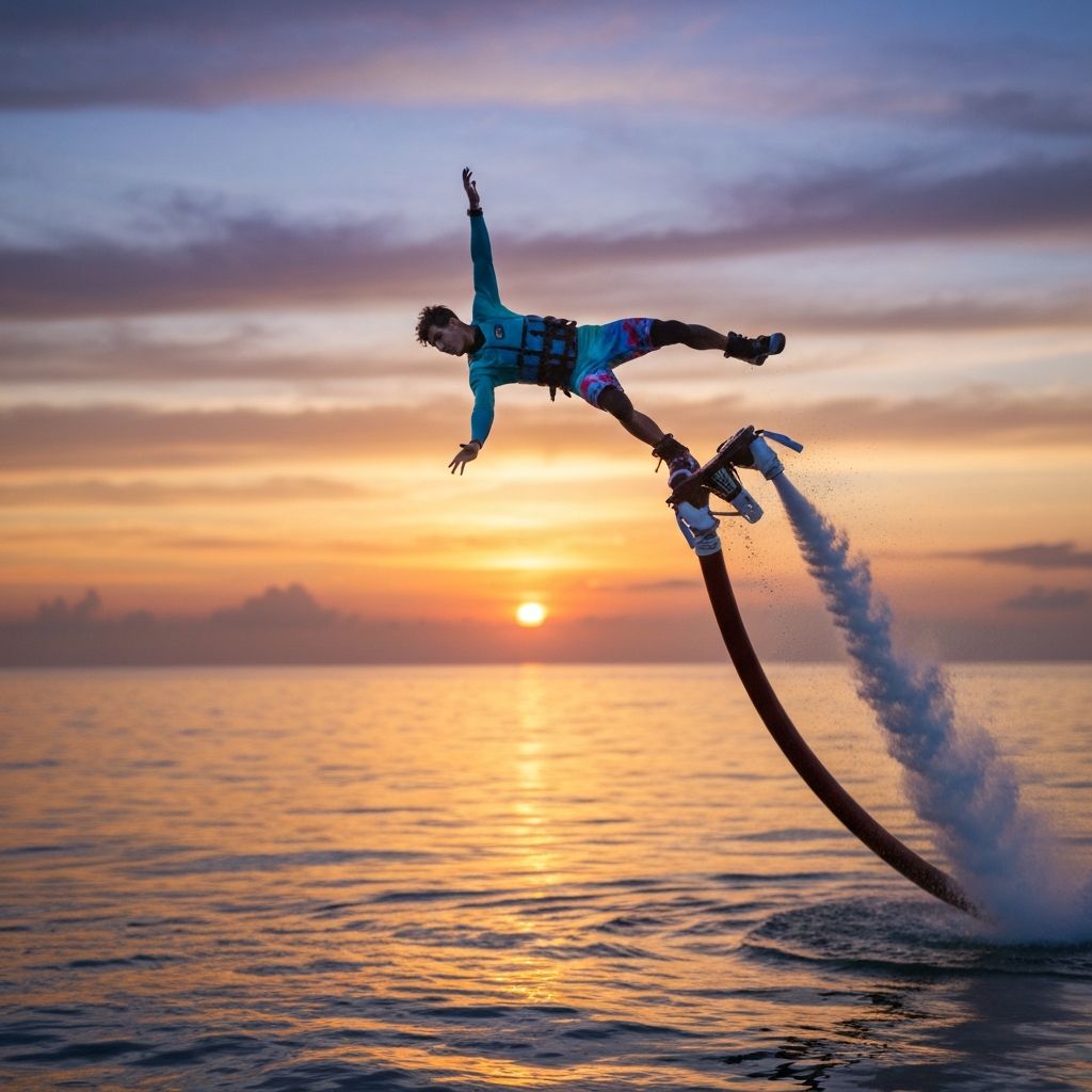 Sunset Flyboard Exhibition