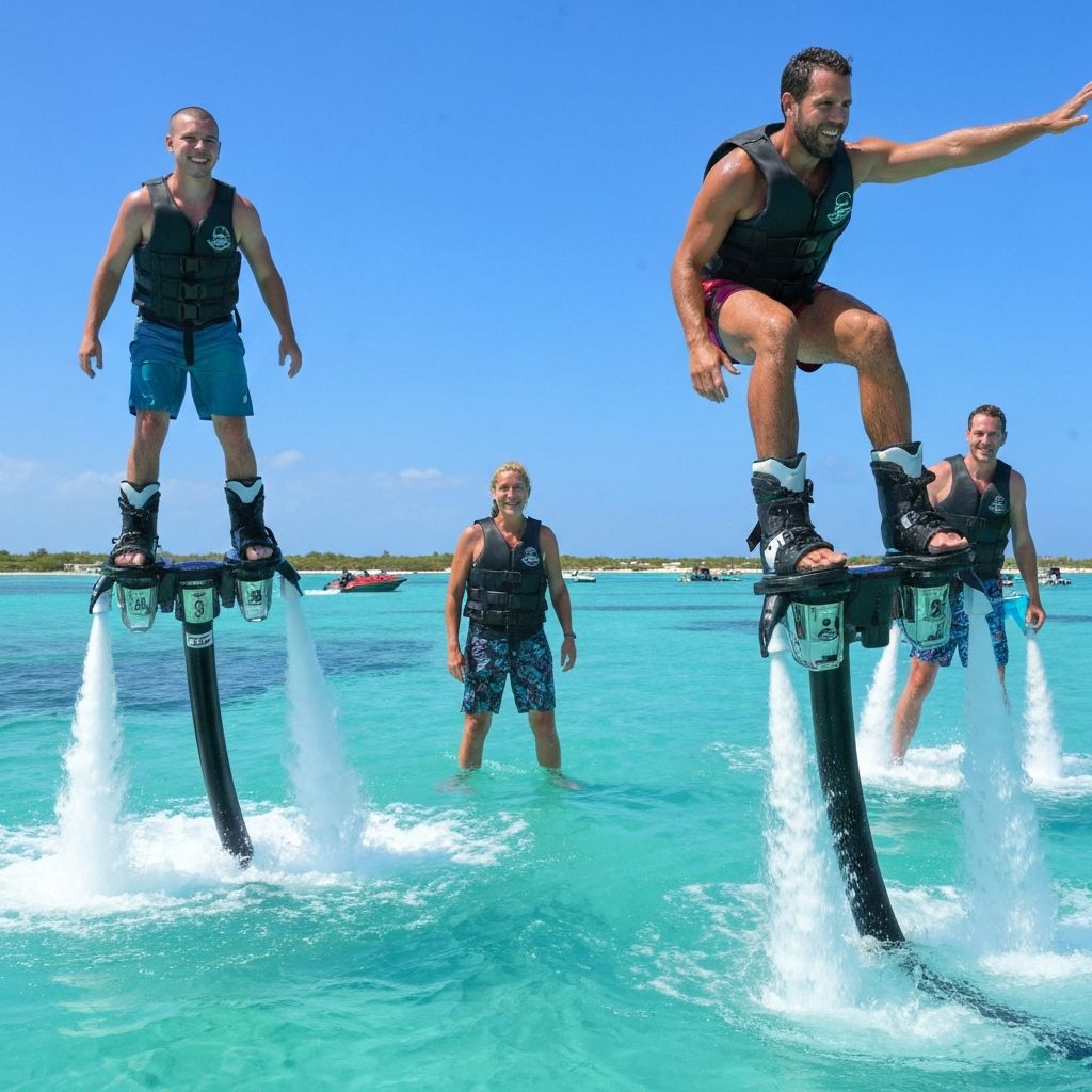 Group flyboard lesson